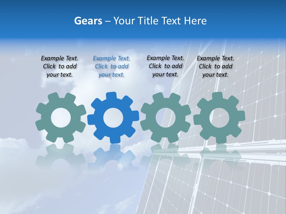 Modern Symbol Blue PowerPoint Template