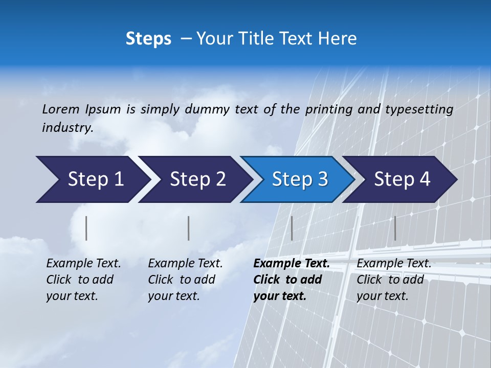 Modern Symbol Blue PowerPoint Template
