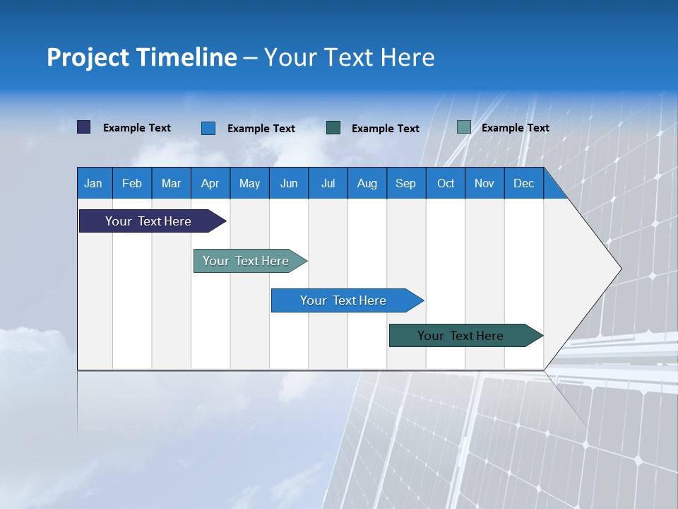 Modern Symbol Blue PowerPoint Template