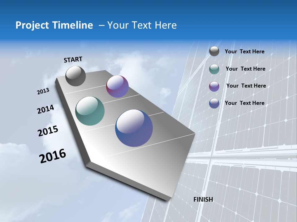 Modern Symbol Blue PowerPoint Template