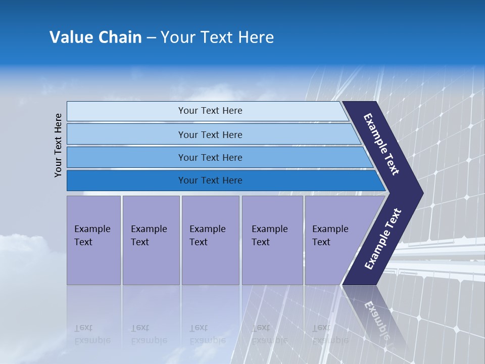 Modern Symbol Blue PowerPoint Template