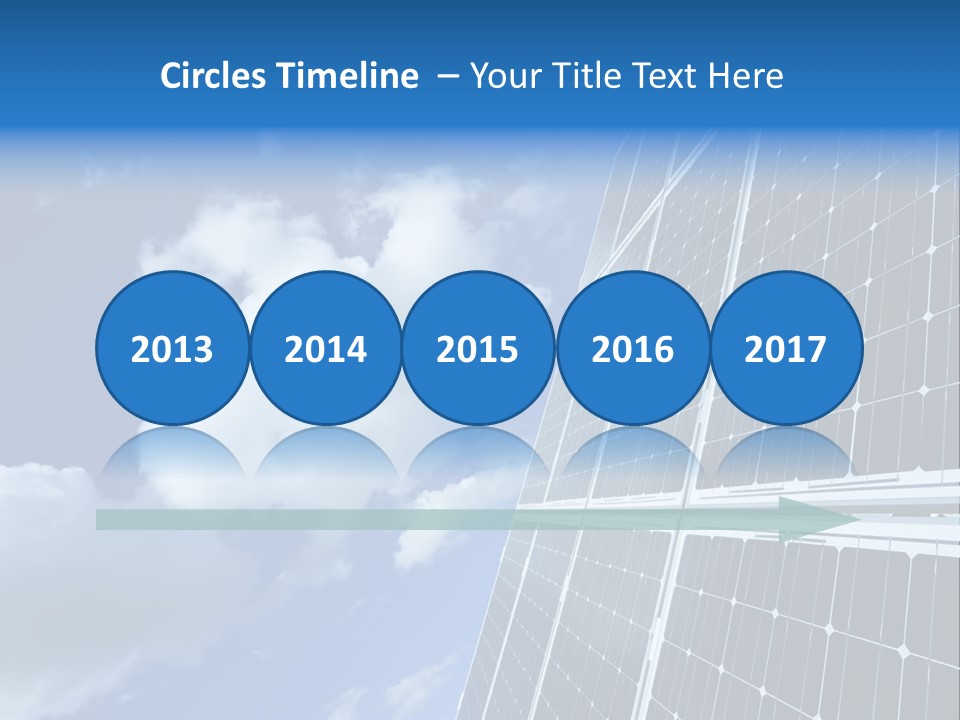 Modern Symbol Blue PowerPoint Template