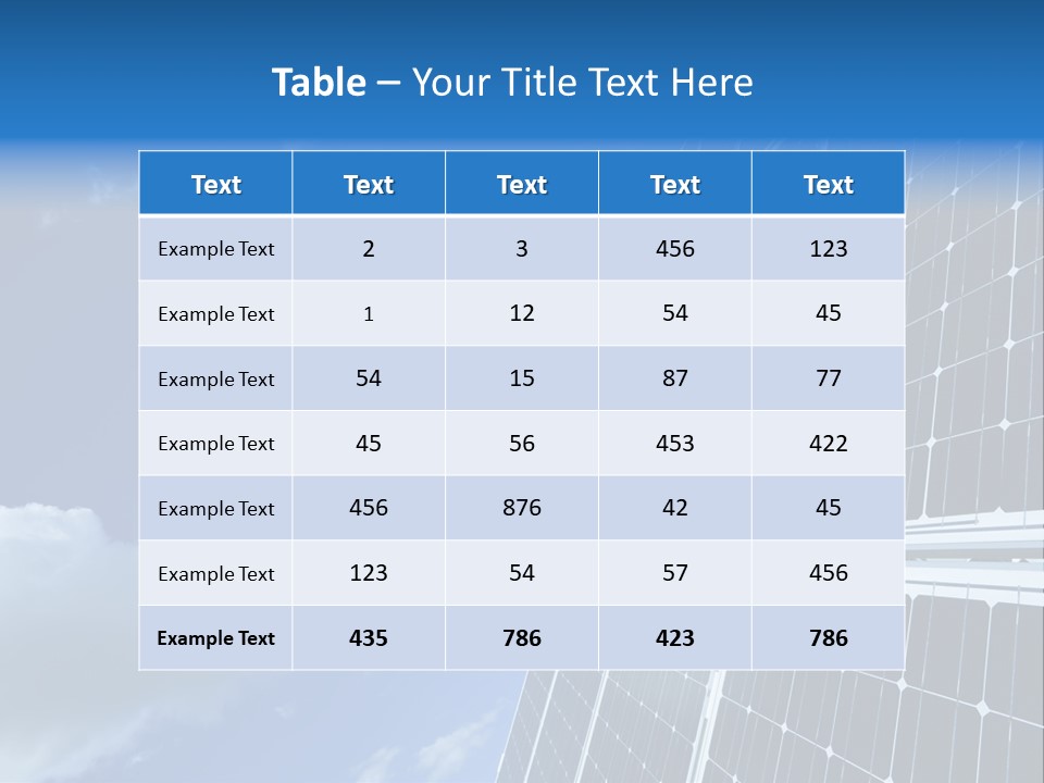 Modern Symbol Blue PowerPoint Template