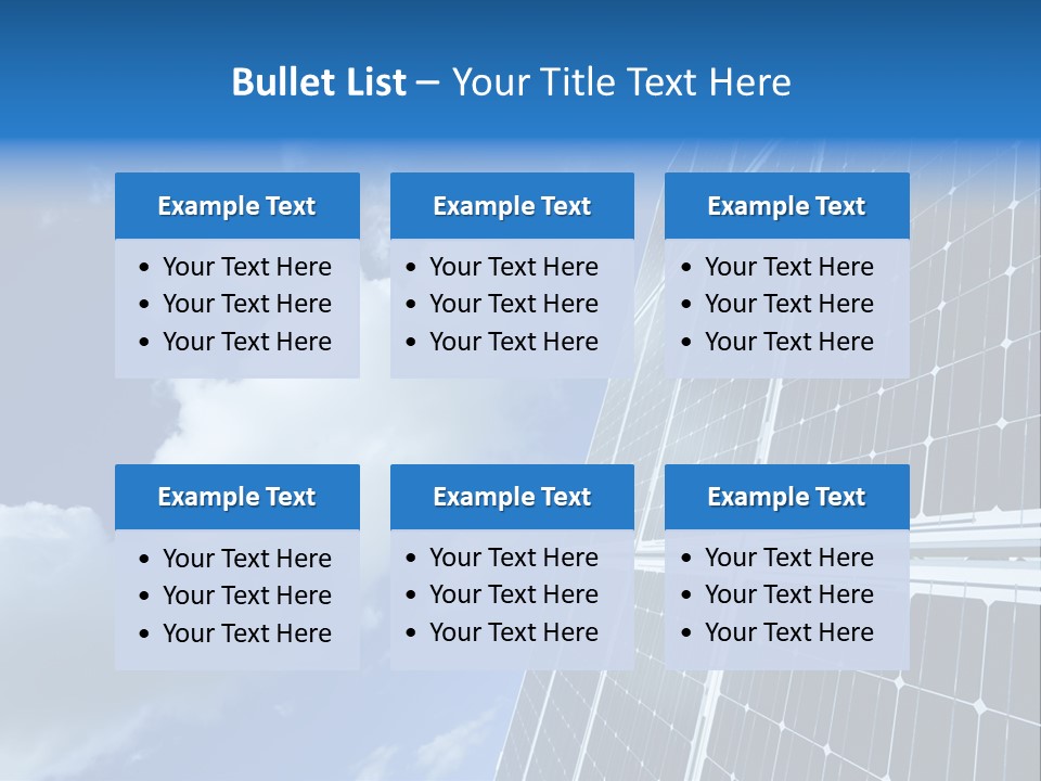 Modern Symbol Blue PowerPoint Template