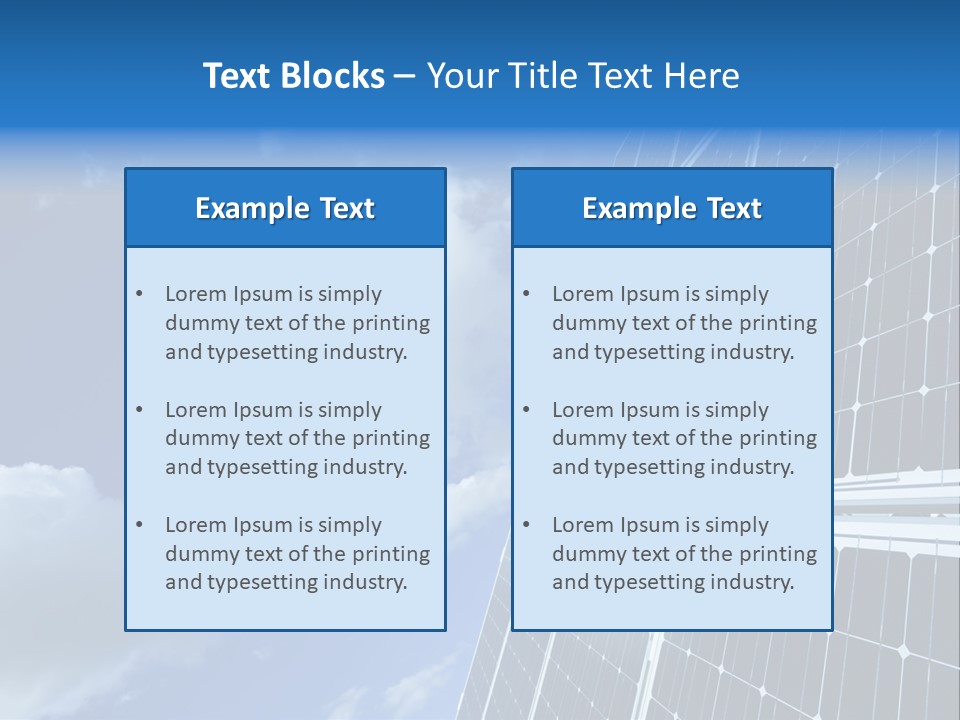 Modern Symbol Blue PowerPoint Template