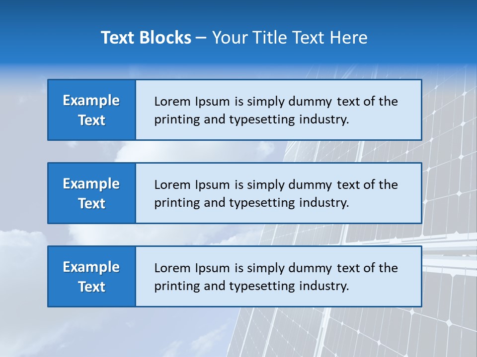 Modern Symbol Blue PowerPoint Template