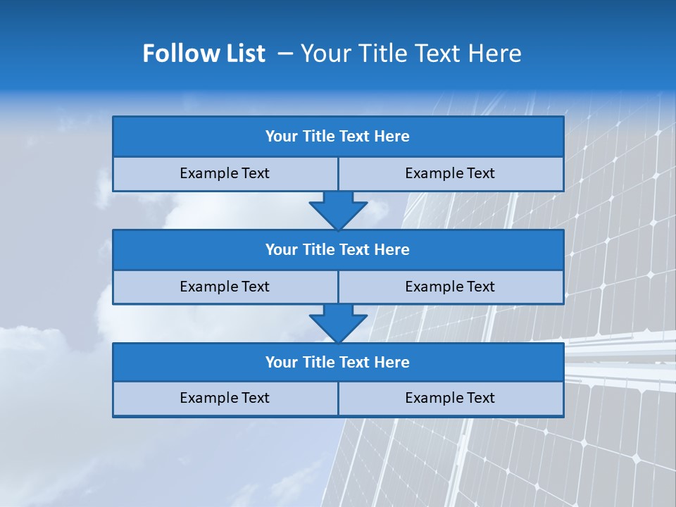 Modern Symbol Blue PowerPoint Template
