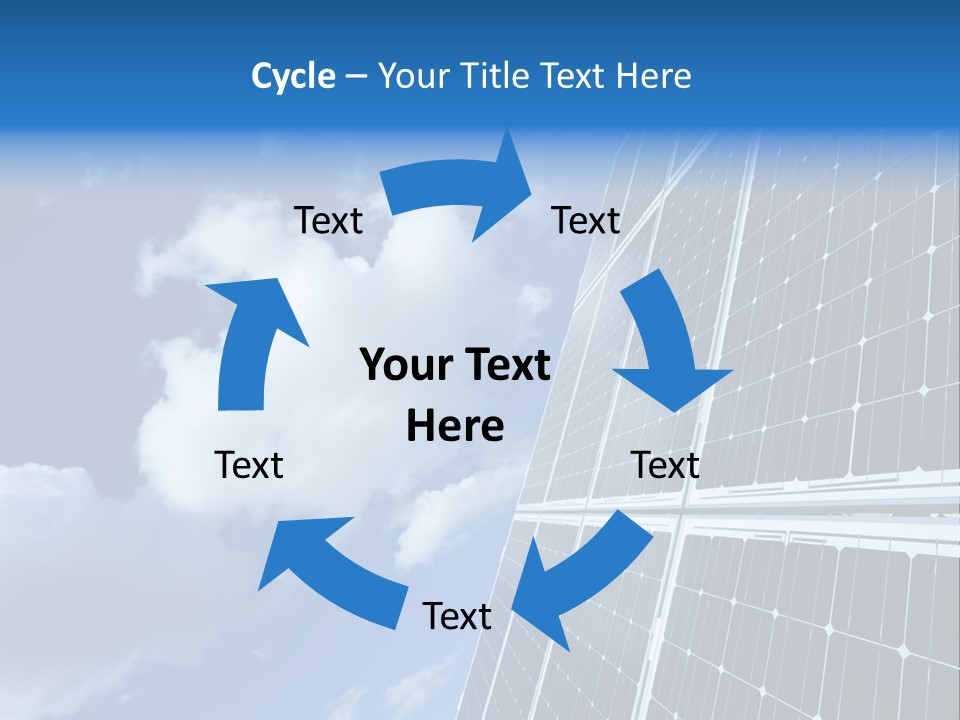 Modern Symbol Blue PowerPoint Template