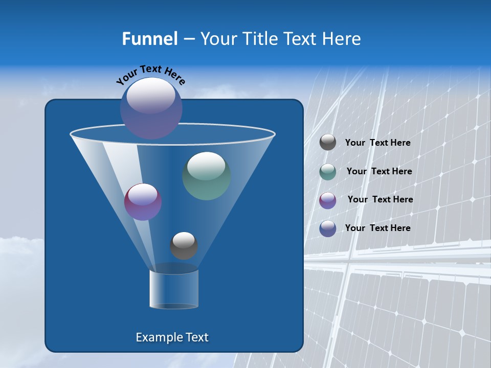 Modern Symbol Blue PowerPoint Template