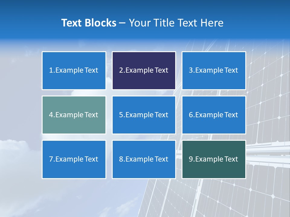 Modern Symbol Blue PowerPoint Template