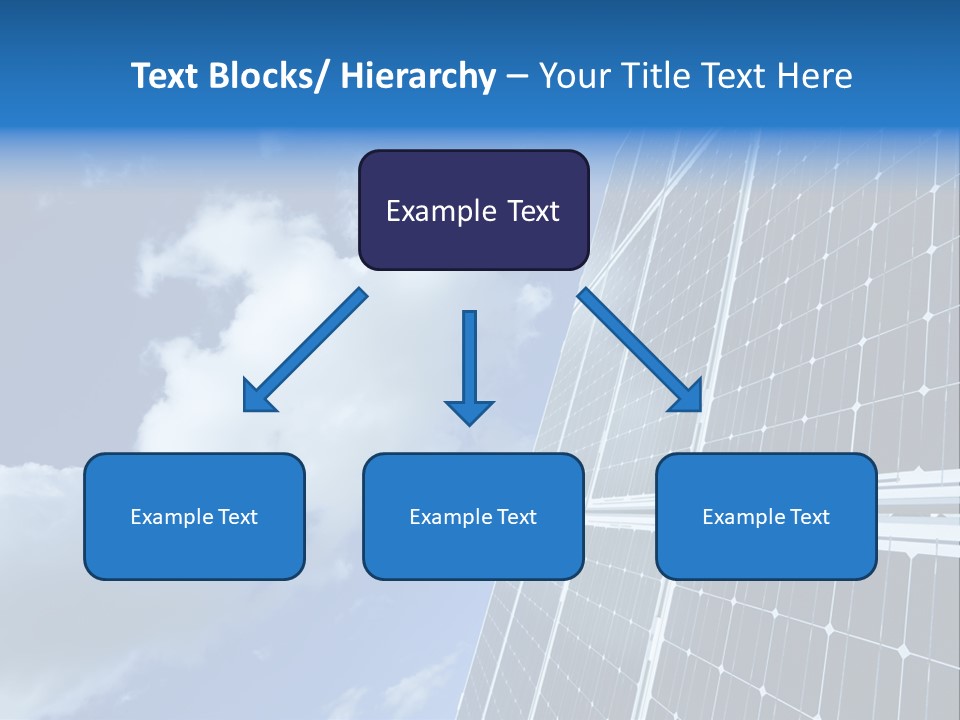 Modern Symbol Blue PowerPoint Template