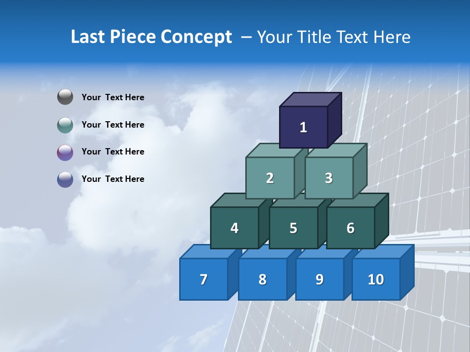 Modern Symbol Blue PowerPoint Template