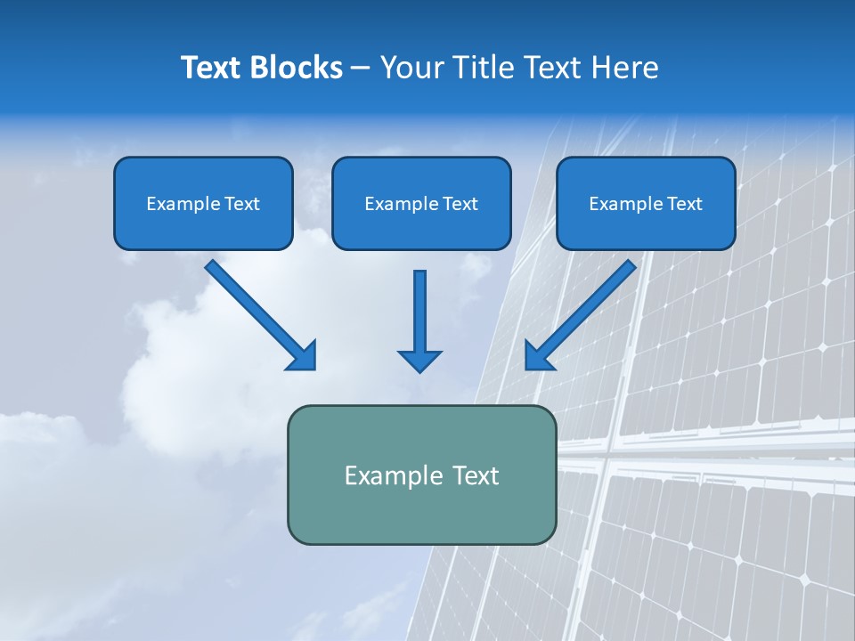Modern Symbol Blue PowerPoint Template