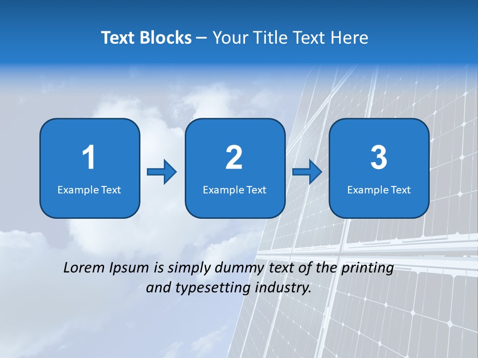 Modern Symbol Blue PowerPoint Template