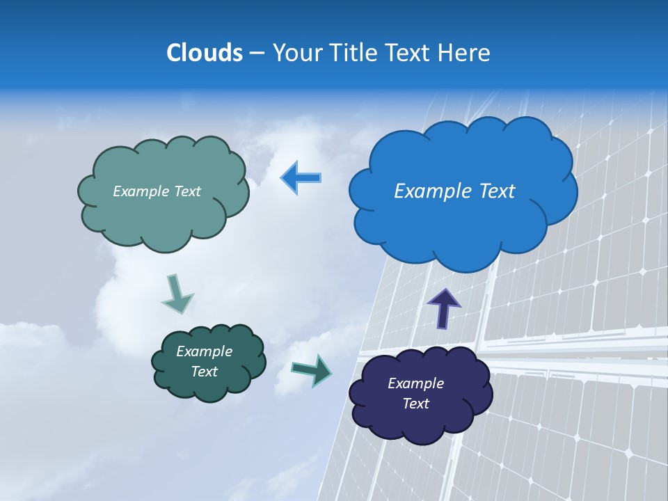 Modern Symbol Blue PowerPoint Template