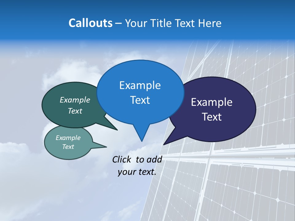 Modern Symbol Blue PowerPoint Template