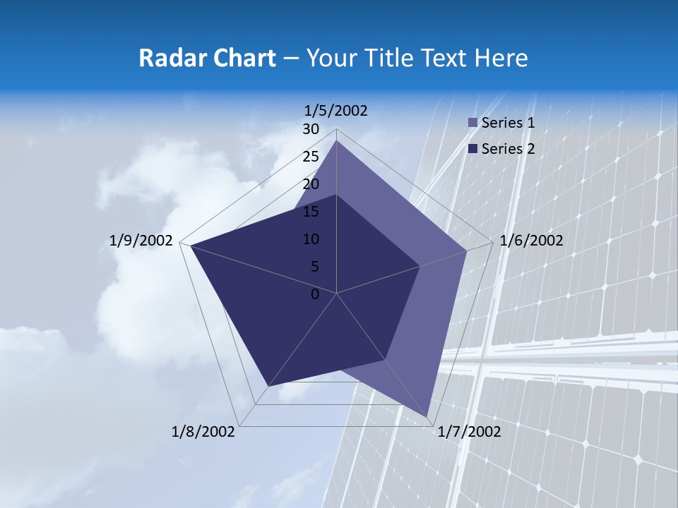 Modern Symbol Blue PowerPoint Template