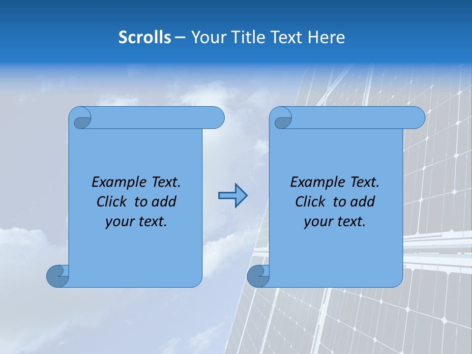 Modern Symbol Blue PowerPoint Template