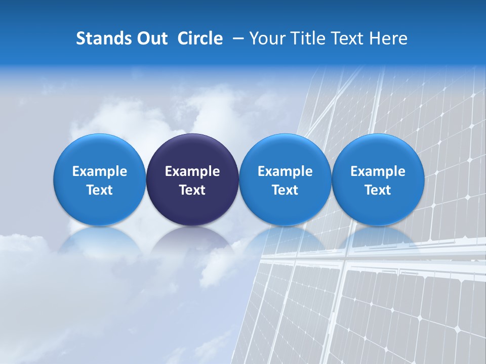 Modern Symbol Blue PowerPoint Template