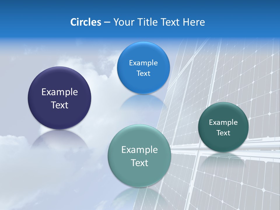 Modern Symbol Blue PowerPoint Template