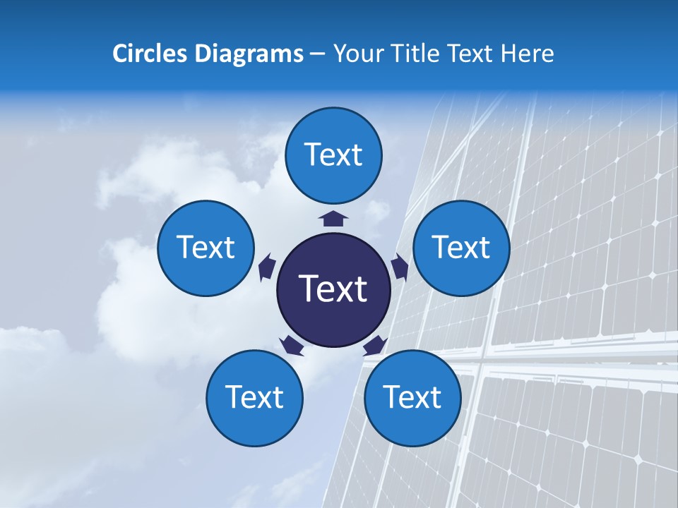 Modern Symbol Blue PowerPoint Template