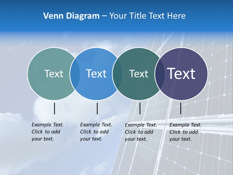 Modern Symbol Blue PowerPoint Template