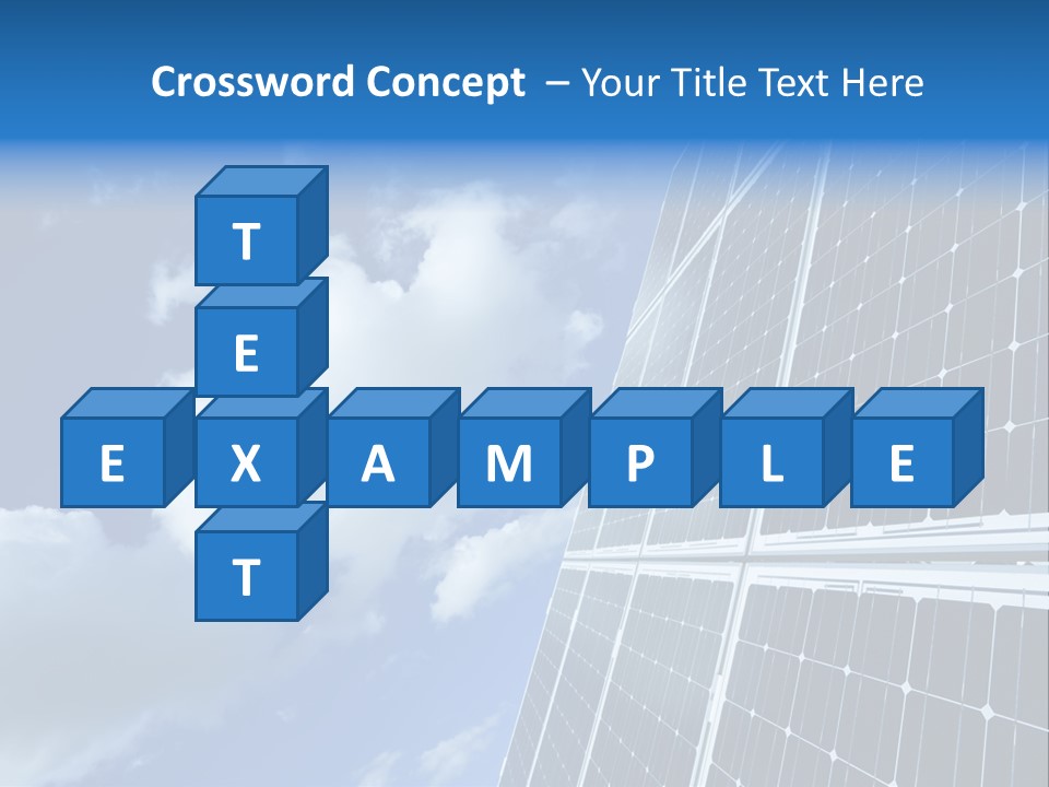 Modern Symbol Blue PowerPoint Template
