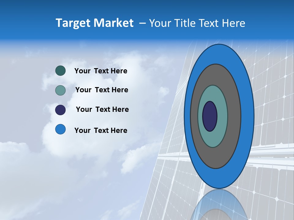 Modern Symbol Blue PowerPoint Template