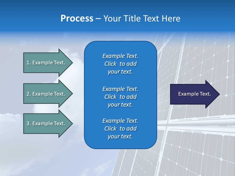 Modern Symbol Blue PowerPoint Template