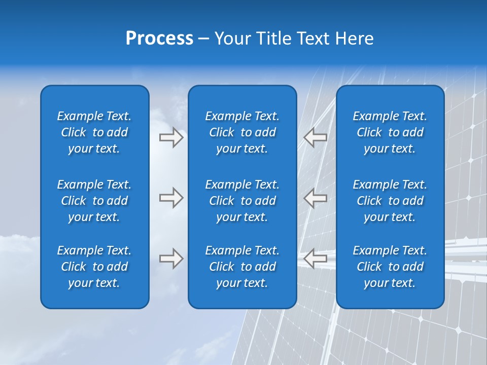 Modern Symbol Blue PowerPoint Template
