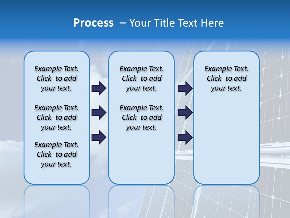 Modern Symbol Blue PowerPoint Template