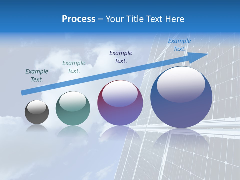 Modern Symbol Blue PowerPoint Template