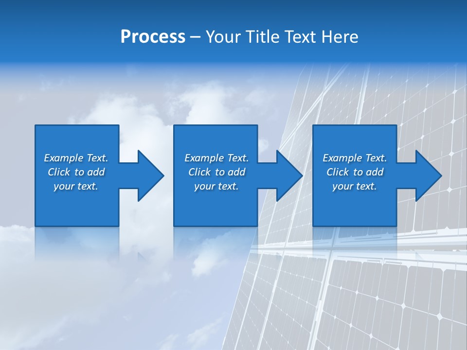 Modern Symbol Blue PowerPoint Template