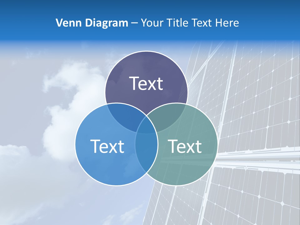 Modern Symbol Blue PowerPoint Template