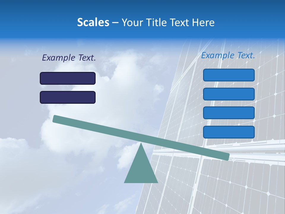 Modern Symbol Blue PowerPoint Template