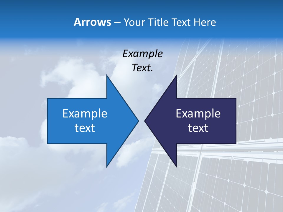 Modern Symbol Blue PowerPoint Template