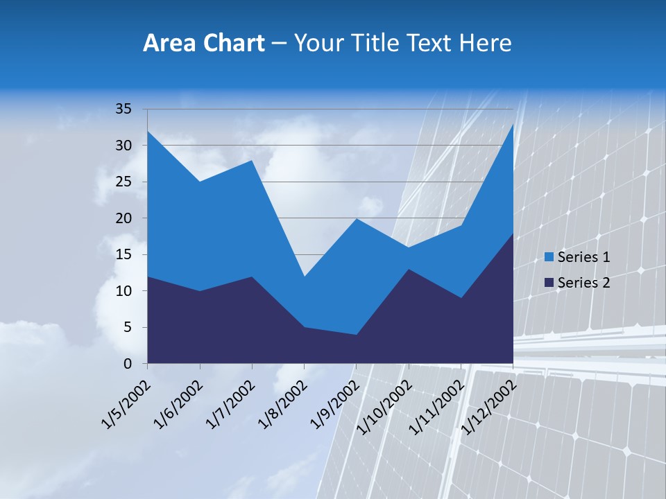 Modern Symbol Blue PowerPoint Template