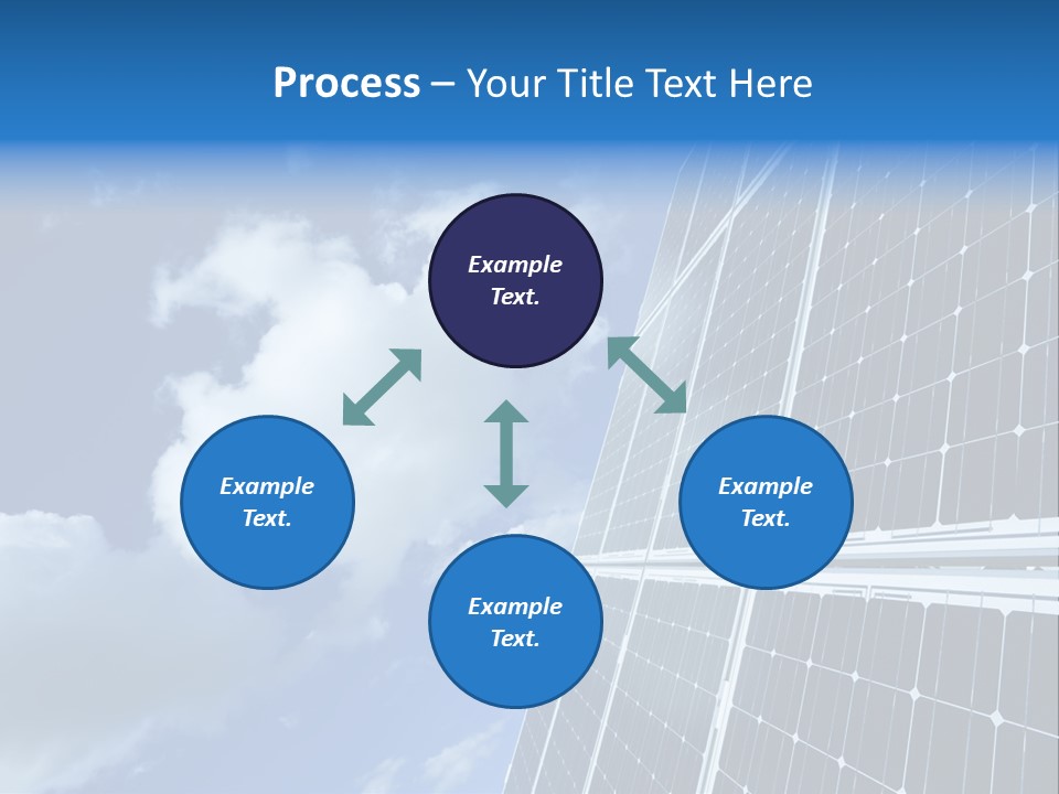 Modern Symbol Blue PowerPoint Template