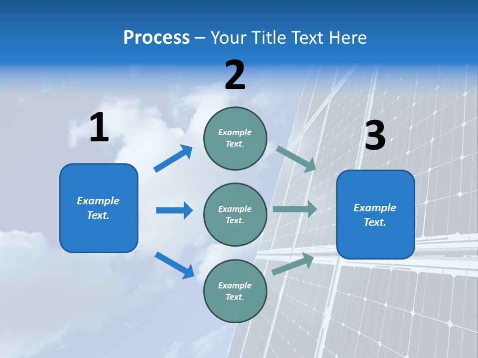 Modern Symbol Blue PowerPoint Template