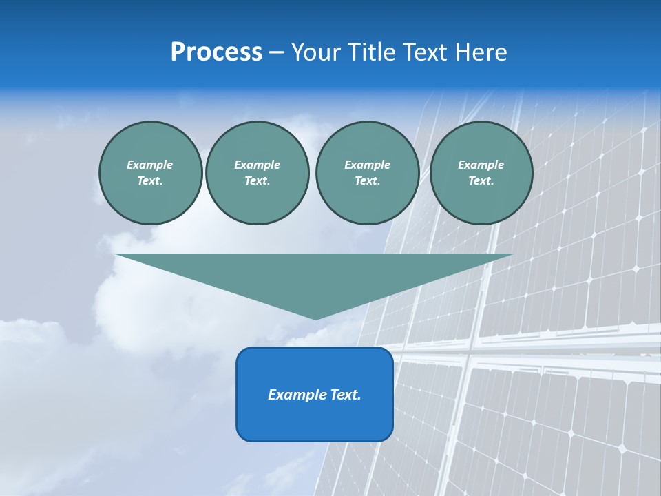Modern Symbol Blue PowerPoint Template