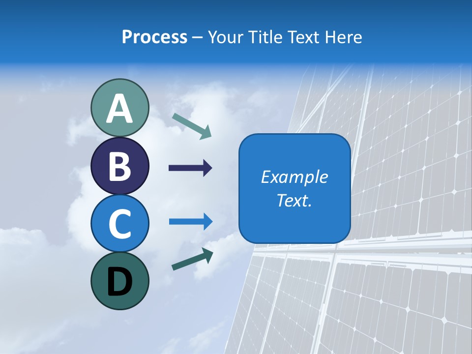 Modern Symbol Blue PowerPoint Template