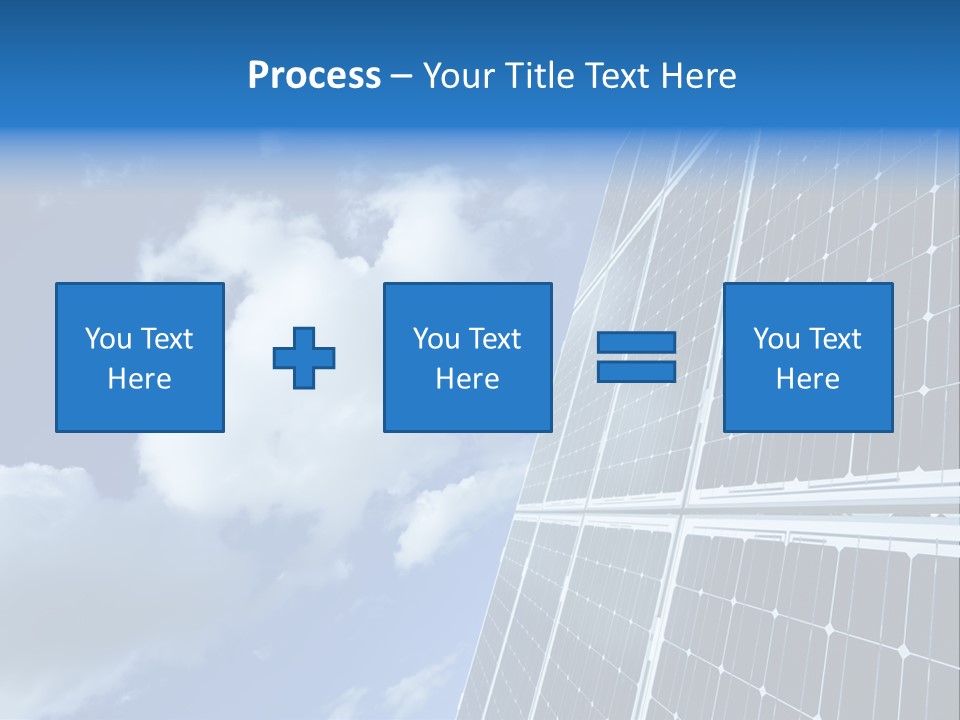 Modern Symbol Blue PowerPoint Template
