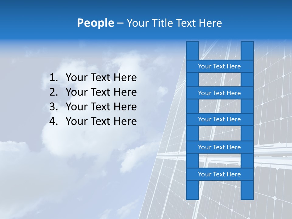 Modern Symbol Blue PowerPoint Template