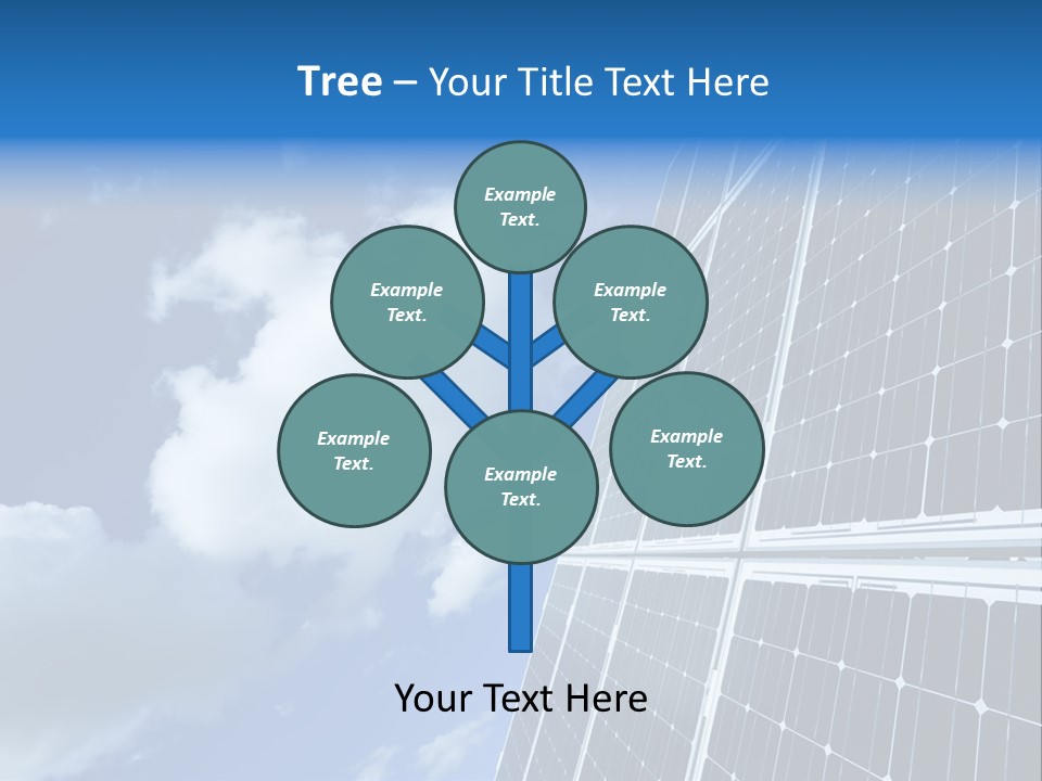 Modern Symbol Blue PowerPoint Template