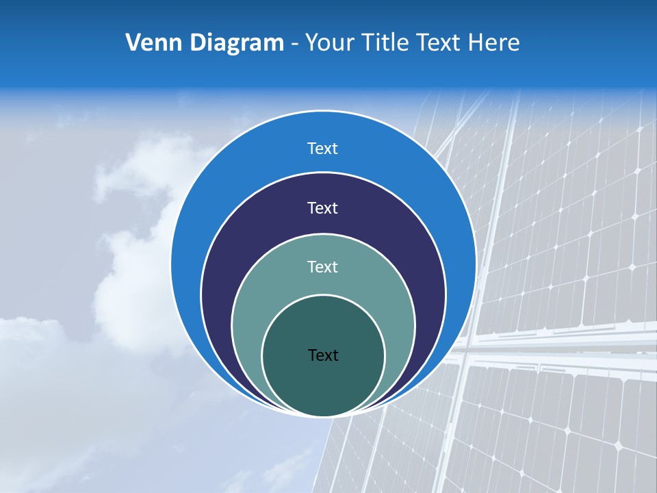 Modern Symbol Blue PowerPoint Template