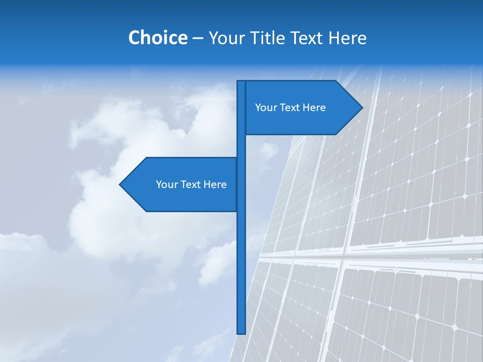 Modern Symbol Blue PowerPoint Template