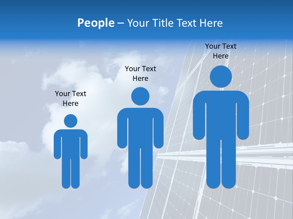 Modern Symbol Blue PowerPoint Template