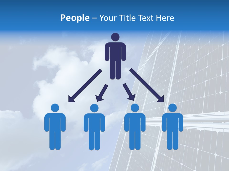 Modern Symbol Blue PowerPoint Template