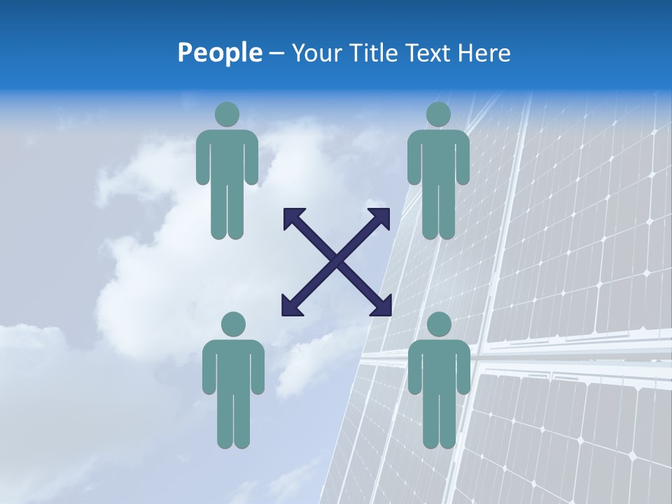 Modern Symbol Blue PowerPoint Template