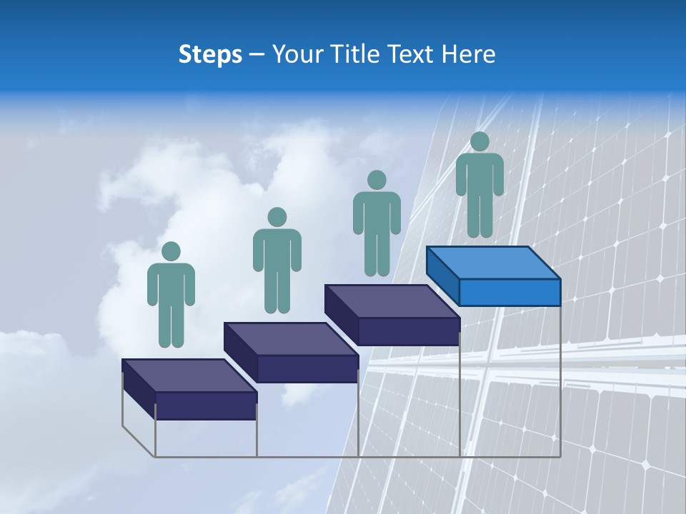 Modern Symbol Blue PowerPoint Template